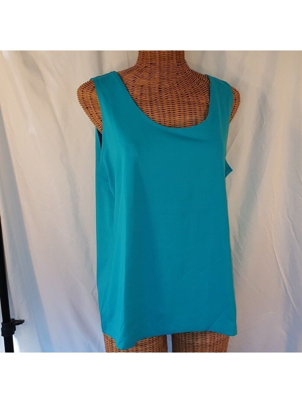 Chico's Women's Plus Size Tank Top inTurquoise - Chico's 3